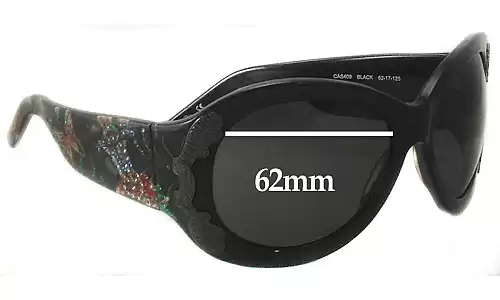Sunglass Fix Replacement Lenses for Christian Audigier CAS409 - 62mm Wide Sunglass Fix Replacement Lenses for Christian Audigier CAS409 - 62mm Wide