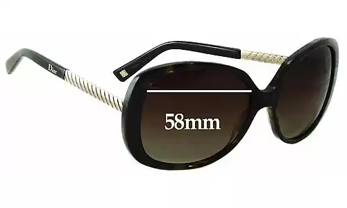Sunglass Fix Replacement Lenses for Christian Dior Antha - 58mm Wide Sunglass Fix Replacement Lenses for Christian Dior Antha - 58mm Wide