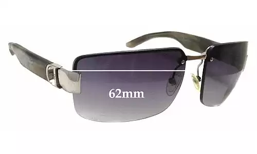 Sunglass Fix Replacement Lenses for Christian Dior Unknown Model - 62mm Wide Sunglass Fix Replacement Lenses for Christian Dior Unknown Model - 62mm Wide