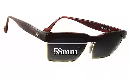 Sunglass Fix Ersatzgläser für Christian Lacroix Lacroix - 58mm Wide 