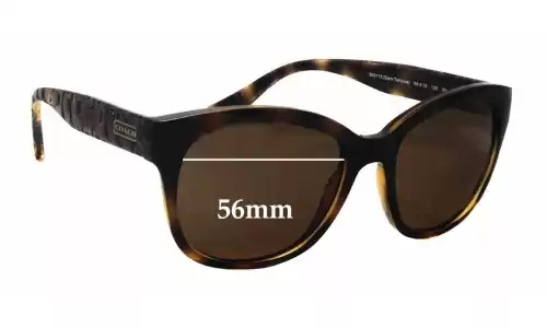 Sunglass Fix Ersatzgläser für Coach HC8110 Cailin - 56mm Wide 