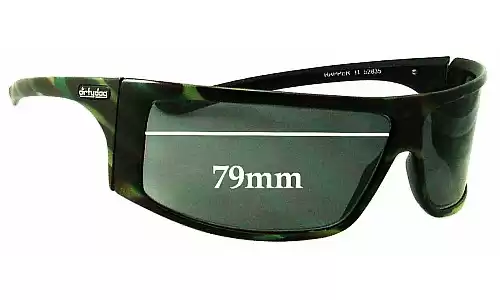 Sunglass Fix Replacement Lenses for Dirty Dog Rapper - 79mm Wide Dirty Dog Rapper Replacement Lenses 79mm wide