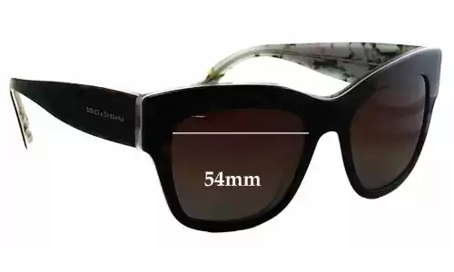 Sunglass Fix Verres de Remplacement pour Dolce & Gabbana DG4231 - 54mm Wide 