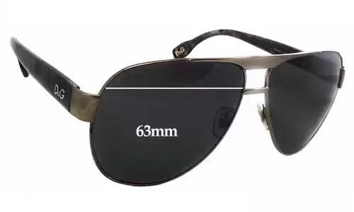 Dolce & Gabbana DG6080 Lentilles de Remplacement 63mm wide 