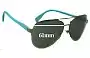 Sunglass Fix Lentes de Repuesto para Dolce & Gabbana DG6092 - 61mm Wide 