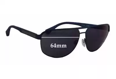 Emporio Armani EA2025 Replacement Lenses 64mm wide 