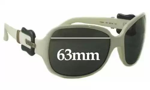 Sunglass Fix Lentes de Repuesto para Fendi FS 384 - 63mm Wide 