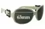 Sunglass Fix Lentes de Repuesto para Fendi FS 384 - 63mm Wide 