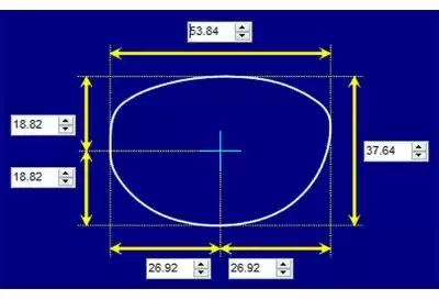 Fendi VL 7118S Replacement Lenses 54mm wide 