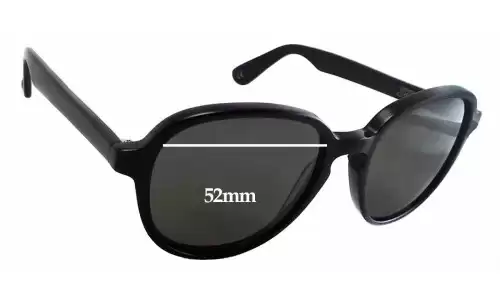 Sunglass Fix Replacement Lenses for Graz Geeg 046-1 - 52mm Wide 