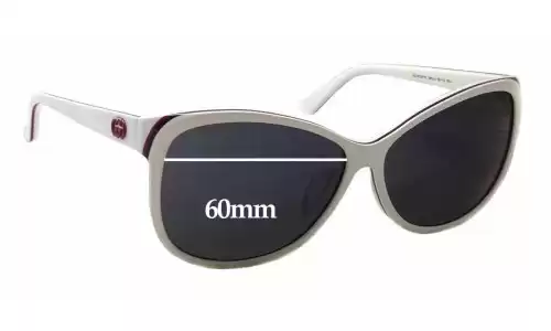 Sunglass Fix Replacement Lenses for Gucci GG3175/F/S - 60mm Wide 