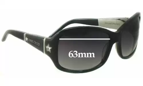 Sunglass Fix Replacement Lenses for Jimmy Choo Kelli Strass/S - 63mm Wide 