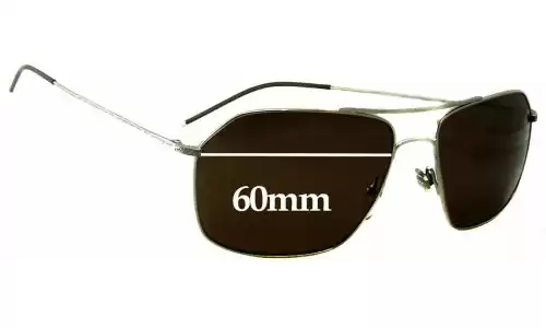 John Varvatos Varvatos V746 Replacement Lenses 60mm wide 