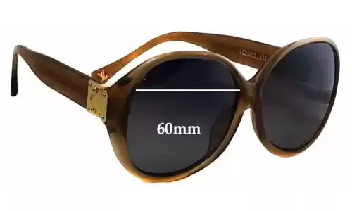 Sunglass Fix Replacement Lenses for Louis Vuitton Z0283E - 60mm Wide Sunglass Fix Replacement Lenses for Louis Vuitton Z0283E - 60mm Wide