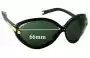 Sunglass Fix Lentes de Repuesto para Louis Vuitton  Daphne Z 0417W - 66mm Wide 