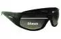 Sunglass Fix Lentes de Repuesto para Mako Flame 9521 - 66mm Wide 