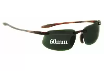 Maui Jim MJ409 Kanaha (Prescription) Verres de Remplacement 60mm wide 