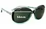Sunglass Fix Lentes de Repuesto para Michael Kors M2908S Kinsey - 64mm Wide 
