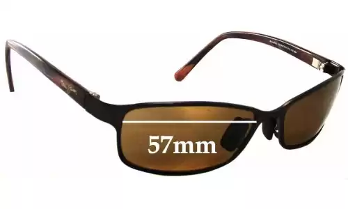 Sunglass Fix Verres de Remplacement pour Maui Jim MJ114 Shoreline - 57mm Wide 