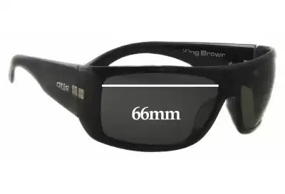 Otis King Brown Replacement Lenses 66mm wide 