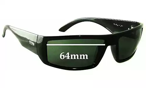 Sunglass Fix Replacement Lenses for Otis Moto - 64mm Wide 