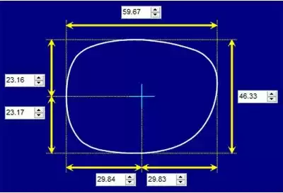 Oroton  Ritz Replacement Lenses 60mm wide 