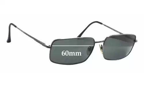 Persol 2297-S Replacement Lenses 60mm wide 