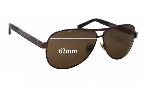 Sunglass Fix Replacement Lenses for Polaroid X4209 - 62mm Wide 