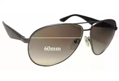 Prada SPR53Q & PR53QS Replacement Lenses 60mm wide 