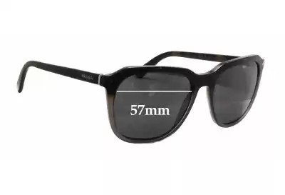 Prada SPR02R Ersatzgläser 57mm wide 