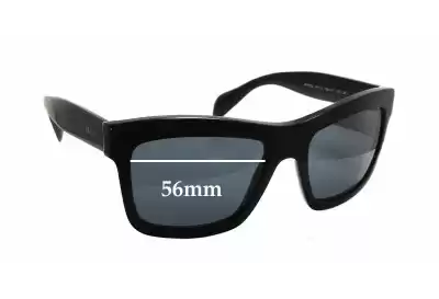 Prada SPR25Q & PR25QS Replacement Lenses 56mm wide 
