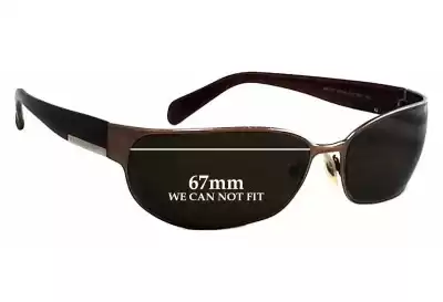 Prada SPR53F Replacement Lenses 67mm wide 