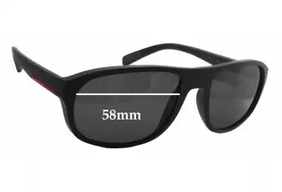 Prada SPS01R Ersatzgläser 58mm wide 