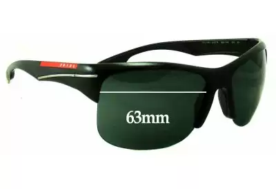 Prada SPS03N Replacement Lenses 63mm wide 