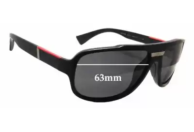 Prada SPS04M & PS04MS Ersatzgläser 63mm wide 