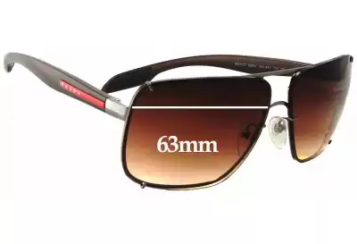 Prada SPS53O Replacement Lenses 63mm wide 