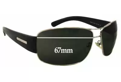 Prada SPR61G Replacement Lenses 67mm wide 