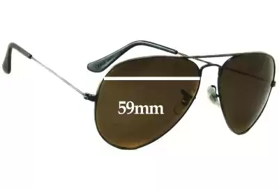 Ray-Ban B&L Aviator L2823 Replacement Lenses 59mm wide 