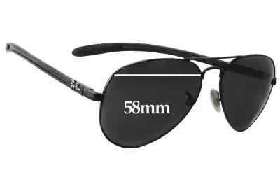 Ray-Ban RAM4271AC Replacement Lenses 58mm wide 