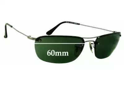 Ray-Ban RB3156 Replacement Lenses 60mm wide 
