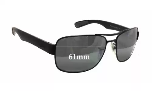 Ray-Ban RB3522 Replacement Lenses 61mm wide 