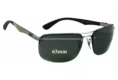 Ray-Ban RB8310 Tech Ersatzgläser 63mm wide 