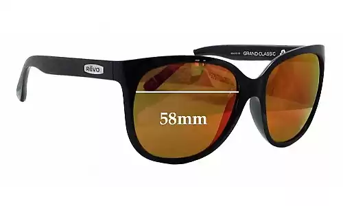 Sunglass Fix Ersatzgläser für Revo RE4051 Grand Classic - 58mm Wide 
