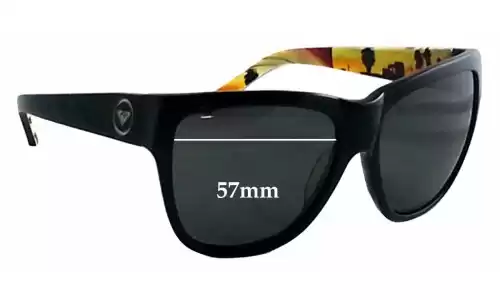 Sunglass Fix Replacement Lenses for Roxy Gossip - 57mm Wide 