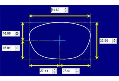 Ray-Ban RAM1571AA Replacement Lenses 55mm wide 