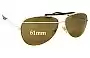 Sunglass Fix Replacement Lenses for Hugo Boss 0477/S - 61mm Wide 