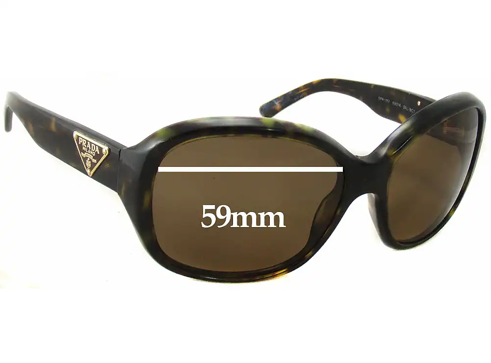Sunglass Fix Replacement Lenses for Prada SPR10M - 59mm Wide Sunglass Fix Replacement Lenses for Prada SPR10M - 59mm Wide