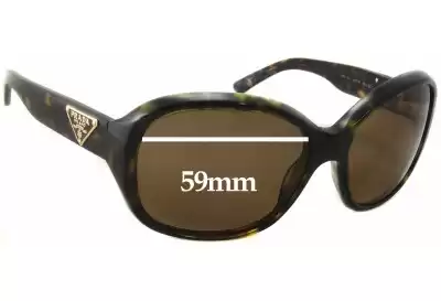 Prada SPR10M Replacement Lenses 59mm wide 