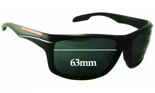 Sunglass Fix Replacement Lenses for Prada SPS01N & PS01NS - 63mm Wide Sunglass Fix Replacement Lenses for Prada SPS01N & PS01NS - 63mm Wide