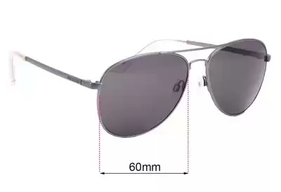 Von Zipper Farva Replacement Lenses 60mm wide 